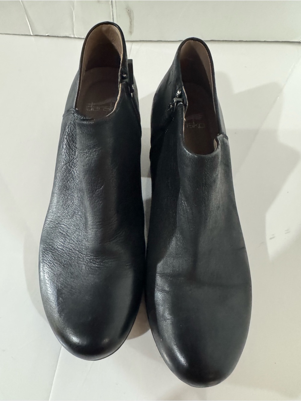 Dansko Men's Black Leather Slip-On Loafers Size 38